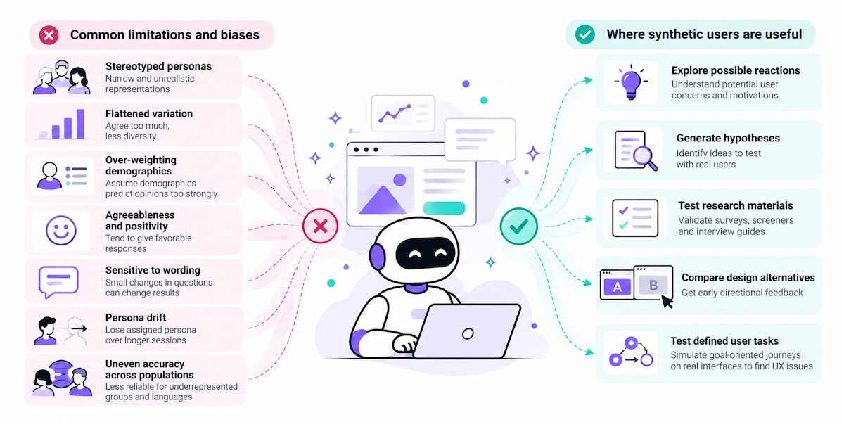 Synthetic User Bias: What 2025–2026 Research Shows